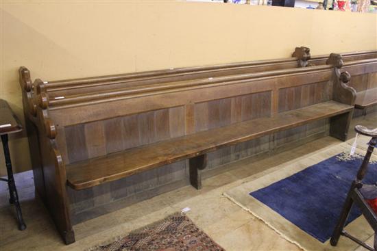 Oak 10ft pew